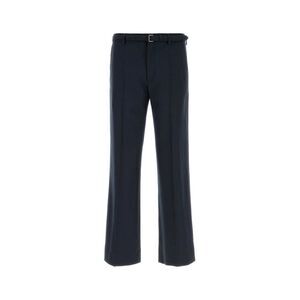 Dries Van Noten Men Midnight Blue Wool Pant